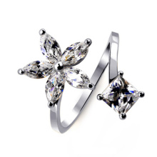 Wholesale Alibaba Best Selling Products Exquisite snowflake diamond open ring